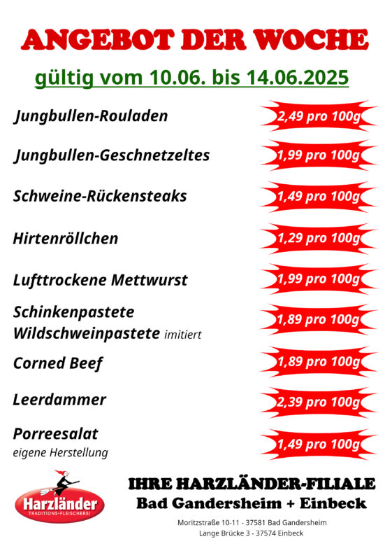 Angebote Fachfilialen KW 24-2025