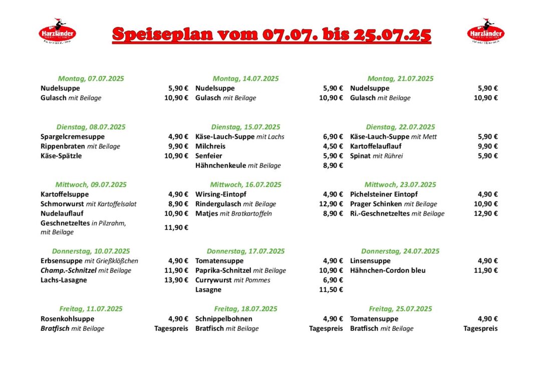 Speiseplan GAN KW 28-30-25