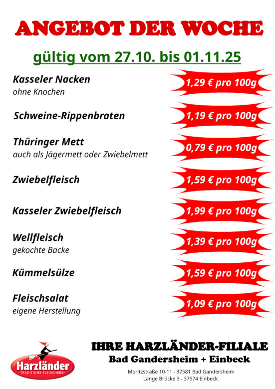 Angebote Fachfilialen KW 44-2025